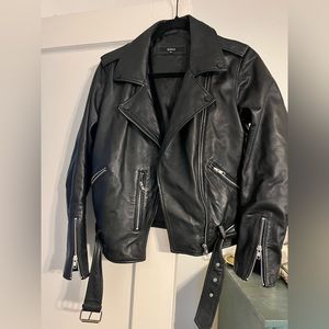 Real Leather Moto Jacket